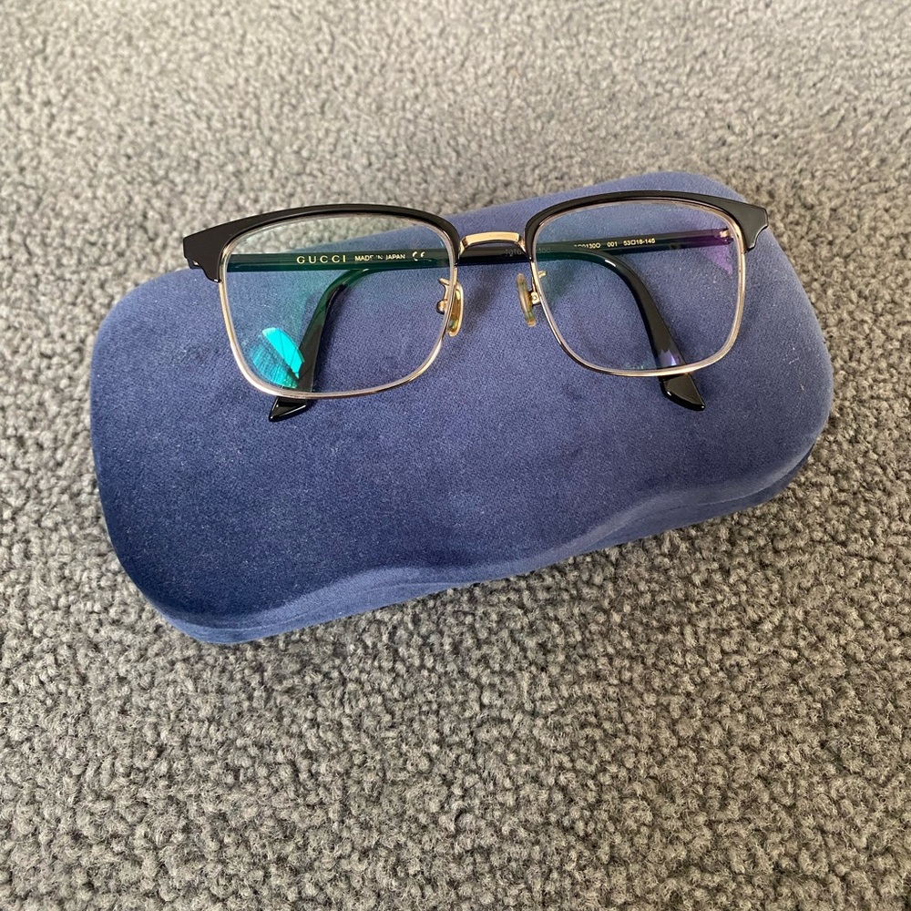 Gucci Black/Gold Eyeglasses Frames